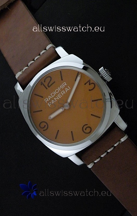 Panerai Radiomir California Vintage Homage Watch in Orange Dial