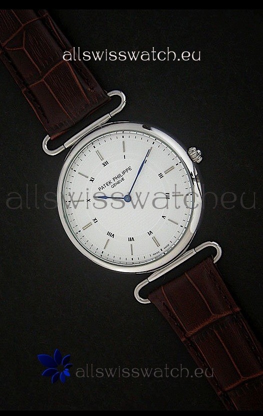 Patek Philippe Calatrava Japanese Quaartz Watch in Steel