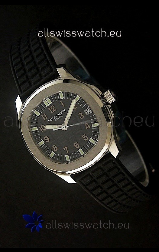 Patek Philippe Aquanaut Swiss Watch in Black Dial