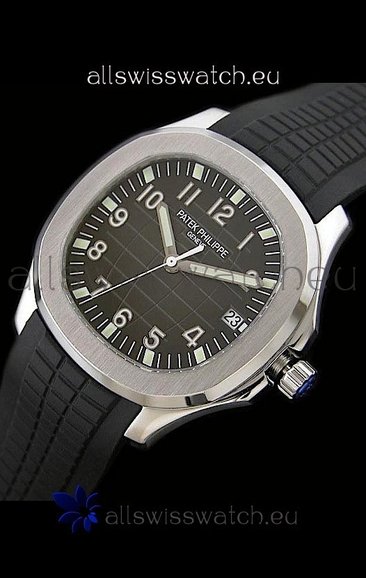 Patek Philippe Aquanaut Swiss Mens Watch in Coffee Checked Dial
