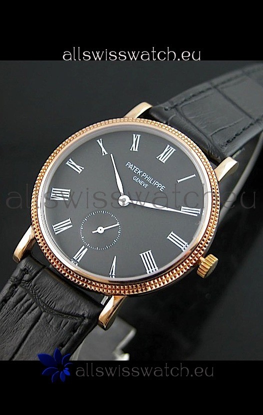 Patek Philippe Calatrava Japanese Mens Watch in Grey Dial