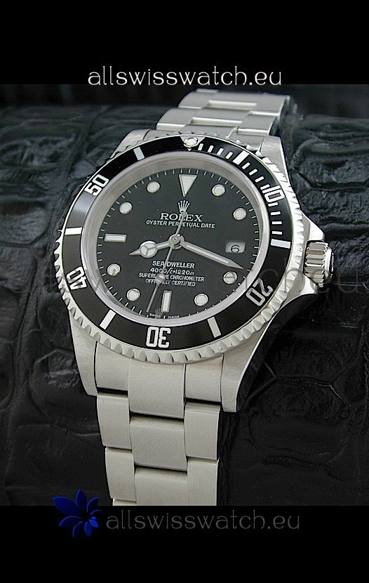 Rolex Sea-Dweller Japanese Replica Watch in Black Dial