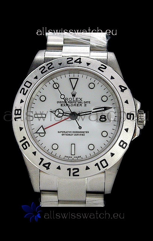 Rolex Explorer II Japanese Replica Automatic Watch in White
