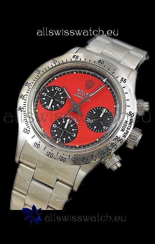 Rolex Oyster Cosmograph Swiss Replica Watch in Red Dial