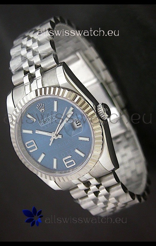 Rolex DateJust Replica Mens Watch in Blue Dial
