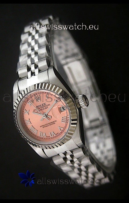 Rolex Datejust Oyster Perpetual Superlative ChronoMeter Japanese Watch in Orange Dial