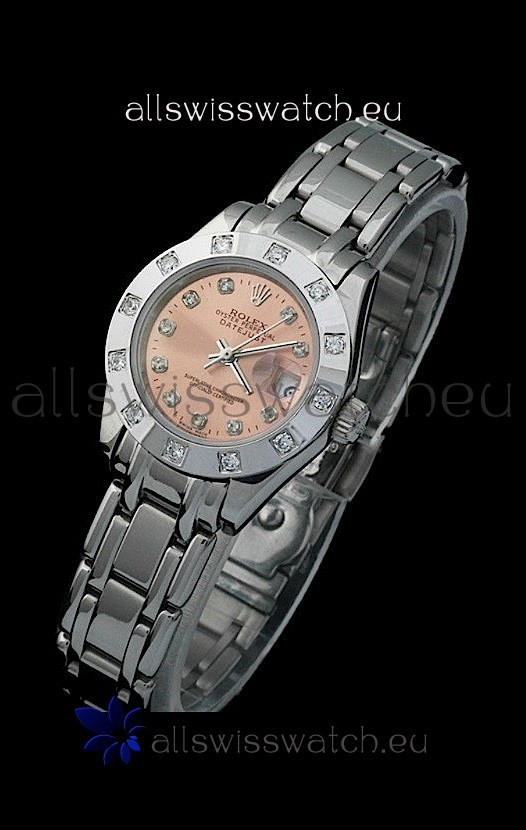 Rolex Datejust Ladies Swiss Replica Ladies Watch in Brown Dial