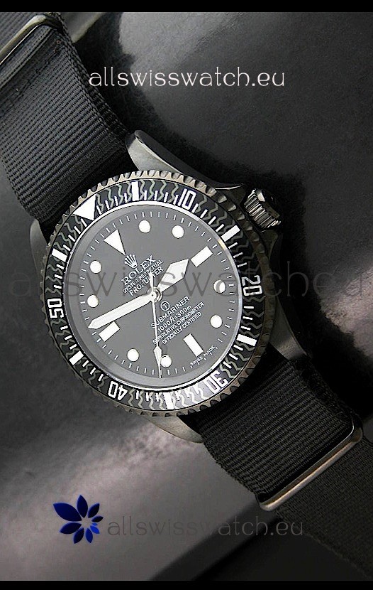 Rolex Pro Hunter Submariner Swiss Replica Watch in Carbon Bezel