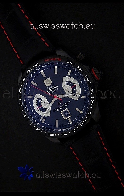 Tag Heuer Grand Carrera Two Tone Japanese Watch in black Dial