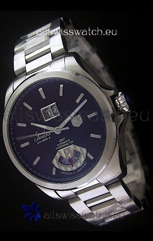 Tag Heuer Grand Carrera Calibre 8 Swiss Automatic Watch in Steel