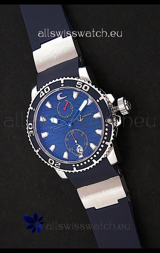 Ulysse Nardin Maxi Marine Diver Swiss Watch in Black Dial