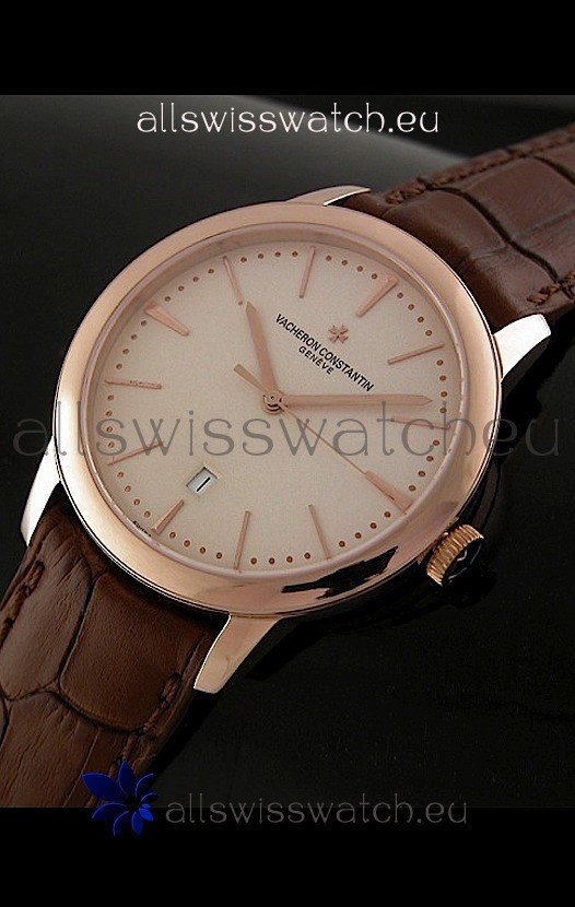 Vacheron Constantin Geneve Automatic Swiss Watch in Rose Gold