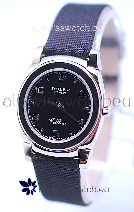 Rolex Cellini Cestello Ladies Swiss Black Watch
