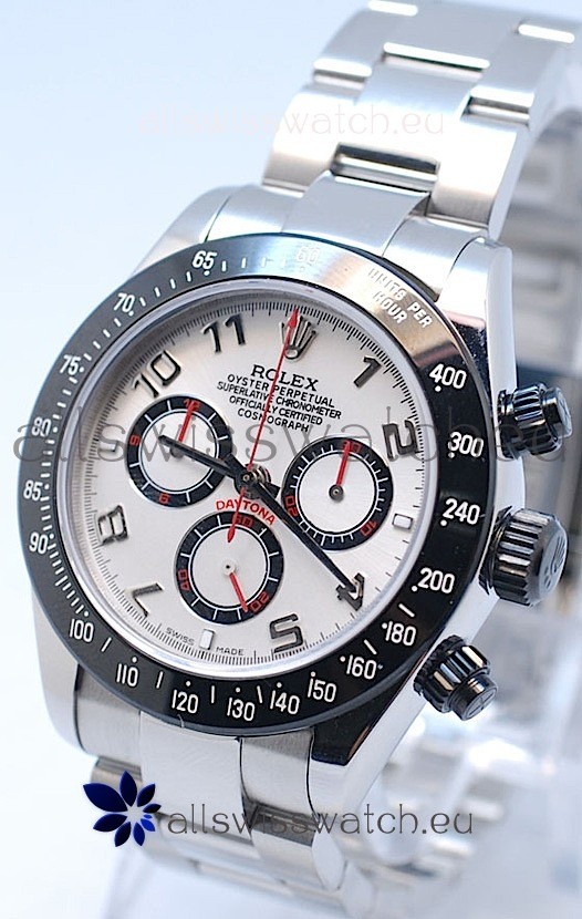 Rolex Project X Daytona Limited Edition Series II Cosmograph MonoBloc Cerachrom Swiss Watch in White Dial