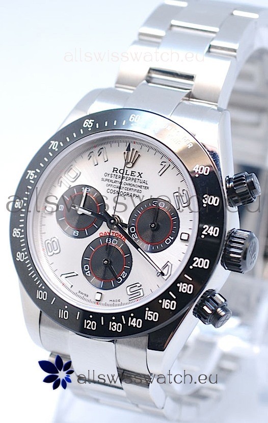 Rolex Project X Daytona Limited Edition Series II Cosmograph MonoBloc Cerachrom Swiss Watch in White Face