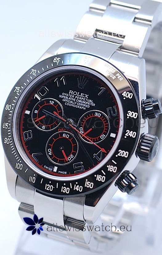 Rolex Project X Daytona Limited Edition Series II Cosmograph MonoBloc Cerachrom Swiss Watch in Black Dial