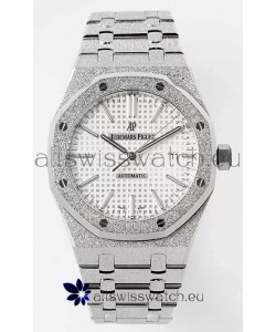 Audemars Piguet Royal Oak 15410BC 41MM White Dial 904L Steel CALIBRE 3120 Movement 1:1 Mirror Replica