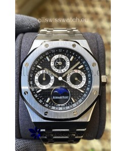 Audemars Piguet Royal Oak Perpetual Calendar Swiss Replica 904L Steel in Black Dial 