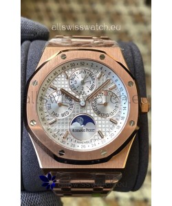 Audemars Piguet Royal Oak Perpetual Calendar Swiss Replica 904L Steel in Rose Gold Casing