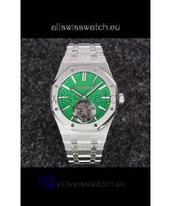 Audemars Piguet Royal Oak Flying Tourbillon 41mm Green Dial in 904L Casing - Green Tapisserie Dial