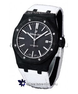 Audemars Piguet Royal Oak Ref.15400 Forged Carbon Casing Watch Black Dial in 1:1 Mirror Replica