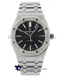 Audemars Piguet Royal Oak Frosted 37MM Self-Winding Black Dial 1:1 Mirror Replica Watch