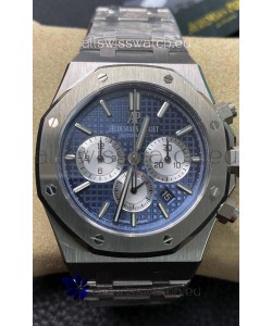 Audemars Piguet Royal Oak Chronograph Blue Dial Steel Strap Swiss Replica Watch