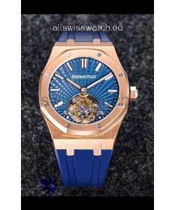 Audemars Piguet Royal Oak Tourbillon 41mm in 904L Rose Gold Case Rubber Strap 1:1 Ultimate Replica