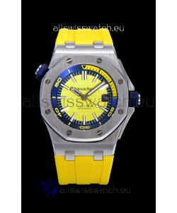 Audemars Piguet Royal Oak Diver Swiss Replica Watch Yellow Dial 1:1 Quality 3120 Movement 904L Steel 
