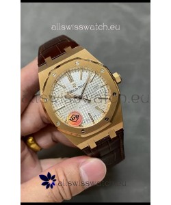 Audemars Piguet Royal Oak 15510 50th Anniversary 41MM White Dial Rose Gold 41MM 1:1 Mirror Replica