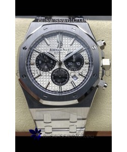 Audemars Piguet Royal Oak Chronograph White Dial Steel Strap Swiss Replica Watch