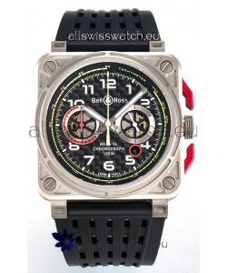 Bell & Ross BR03-94 Titanium Case Carbon Dial Chronograph 1:1 Mirror Replica Watch