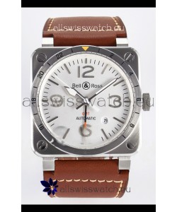 Bell & Ross BR03-93 GMT Edition White Dial 1:1 Mirror Replica Watch 