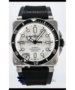 Bell & Ross BR03-92 Diver Stainless Steel - White Dial Swiss Replica Watch 1:1 Mirror Replica