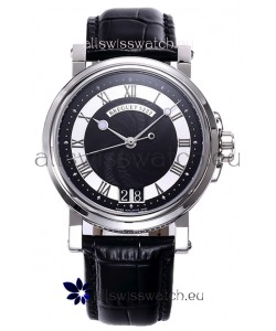 Breguet Marine Automatic Big Date 5817 Stainless Steel Watch with in Black Dial 