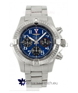 Breitling Avenger B01 Chronograph 45 Stainless Steel Blue Dial 1:1 Mirror Swiss Replica Watch 