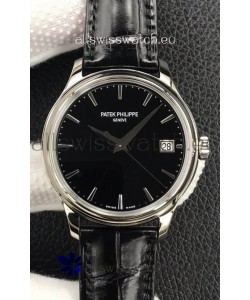 Patek Philippe Calatrava 5227G-001 Black Dial 1:1 Mirror Swiss Replica Steel Casing
