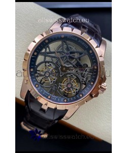 Roger Dubuis Excalibur Dual Tourbillon 1:1 Mirror Swiss Rose Gold Case