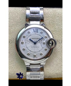Ballon De Cartier Swiss Automatic 1:1 Mirror Quality 33MM in Steel Casing 