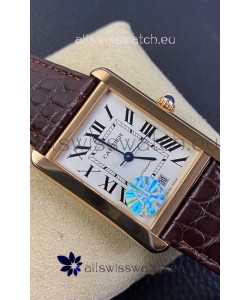 Cartier Tank Solo Swiss Automatic Watch in Rose Gold Plating Casing - 31MM Wide 1:1 Mirror Replica