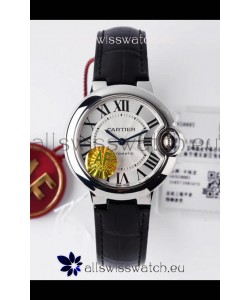 Ballon De Cartier Swiss Automatic 1:1 Mirror Quality 33MM in White Dial 