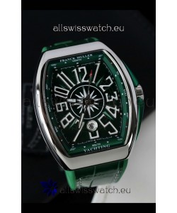 Franck Muller Vanguard Yachting Stainless Steel Green Dial 1:1 Mirror Swiss Replica Watch