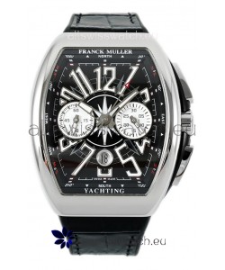 Franck Muller Vanguard V45 Chronograph 904L Steel Black Dial Swiss Watch