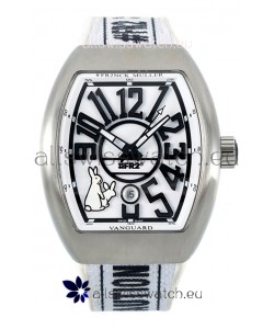 Franck Muller "Fr2nck" Vanguard Rabbit Edition Swiss Replica Watch in Steel Casing