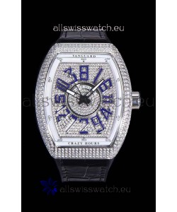 Franck Muller Vanguard Crazy Hours Edition Swiss Replica Watch - Blue Numerals