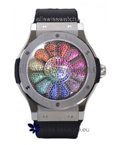 Hublot Classic Fusion Takashi Murakami Stainless Steel Edition Swiss Watch 1:1 Mirror Replica