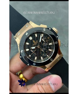 Hublot Big Bang Super Clone Carbon Dial Rose Gold Casing 44MM Watch 