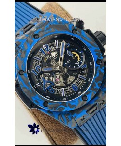 Hublot Big Bang Unico Blue Carbon Las Vegas Boutique Edition Swiss Replica Watch 