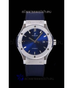 Hublot Classic Fusion 1:1 Mirror Replica Swiss Watch in 904L Steel Casing Blue Dial