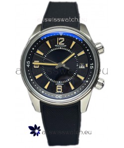 Jaeger LeCoultre Polaris Date Black Dial Rubber Strap 1:1 Mirror Replica Watch 42MM